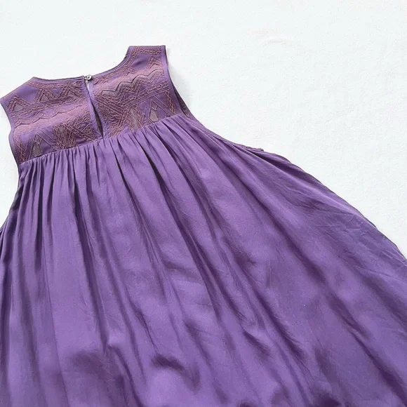 HostPick Aritzia Wilfred Allier Dress Mauvish Purple Sleeveless Mini Flowy Sz XS - Picture 13 of 16